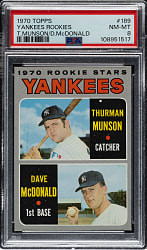 1970 Topps #189 Thurman Munson Rookie PSA NM-MT 8