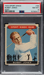 1933 R338 Sport Kings #38 Bobby Jones PSA NM-MT 8