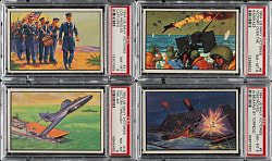 1954 Bowman "U.S. Navy Victories" Complete Set (48): #3 PSA Set Registry (6.95 GPA)