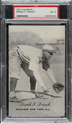 1921 Exhibits Frank Frisch Rookie PSA EX 5
