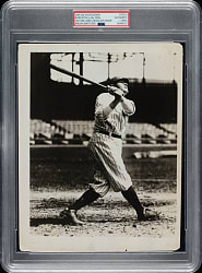 Circa 1950s Babe Ruth in 1920s Vintage Brown Brothers Photograph PSA/DNA Type IV - Image Used for 1923 V100 Willard's Chocolate Card