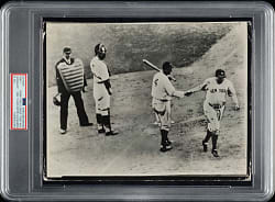 Circa 1960s Babe Ruth Called Shot in 1932 Vintage Brown Brothers Photograph PSA/DNA Type IV - Image Used for 1948 Swell Bubble Gum Sport Thrills