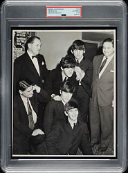 Circa 1963 The Beatles Original Lincolnshire Echo Photograph PSA/DNA Type I
