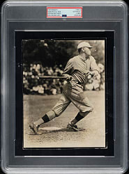 Circa 1960s Babe Ruth Boston Red Sox in 1918 Vintage Brown Brothers Photograph PSA/DNA Type IV