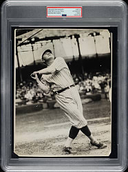 Circa 1960s Babe Ruth in 1920s Vintage Brown Brothers Photograph PSA/DNA Type IV