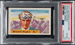 Extremely Rare Circa 1936-1937 F277-4 Heinz "Famous Aviators" #7 Howard Hughes PSA VG-EX+ 4.5