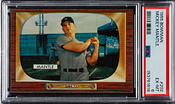 1955 Bowman #202 Mickey Mantle PSA EX-MT 6