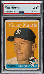 1958 Topps #150 Mickey Mantle PSA VG-EX 4