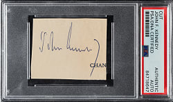 Signed John F. Kennedy Cut Signature - PSA/DNA