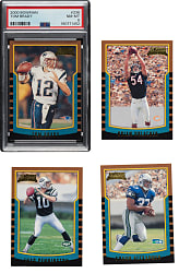 2000 Bowman Football Near-Complete and Partial Set Collection (4 Sets, 858 Cards) Including #236 Tom Brady Rookie PSA NM-MT 8