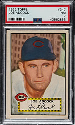 1952 Topps #347 Joe Adcock High Number PSA NM 7