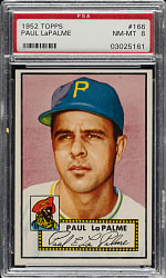 1952 Topps #166 Paul LaPalme PSA NM-MT 8