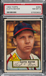 1952 Topps #280 Cloyd Boyer PSA NM-MT 8