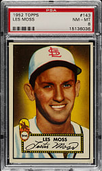 1952 Topps #143 Les Moss PSA NM-MT 8