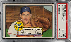 1952 Topps #117 Sherman Lollar PSA NM-MT 8