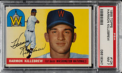 1955 Topps #124 Harmon Killebrew Rookie PSA NM 7
