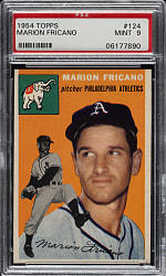 1954 Topps #124 Marion Fricano PSA MINT 9