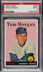 1958 Topps #365 Tom Morgan PSA MINT 9