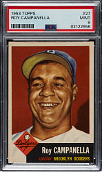 1953 Topps #27 Roy Campanella PSA MINT 9