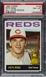 1964 Topps #125 Pete Rose PSA NM-MT 8