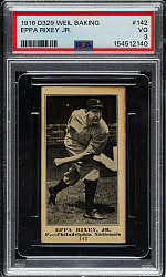 1916 D329 Weil Baking Co. #142 Eppa Rixey Rookie PSA VG 3 - The ONLY Graded Example!