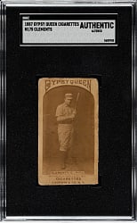 1887 N175 Gypsy Queen Jack Clements - SGC Authentic