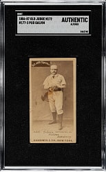 1887 N172 Old Judge Pud Galvin Rookie - SGC Authentic