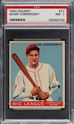 1933 R319 Goudey #77 Adam Comorosky PSA NM 7