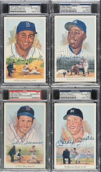1989 Perez-Steele Celebration Complete Set (45) with 42 Signed Examples Including Williams, Mantle, and Aaron - All PSA/DNA Encapsulated!