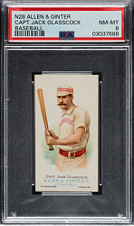 1888 N28 Allen & Ginter Jack Glasscock PSA NM-MT 8