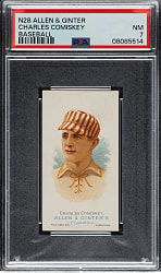 1888 N28 Allen & Ginter Charles Comiskey PSA NM 7