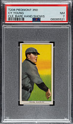 1909-1911 T206 White Border Cy Young Bare Hand Shows PSA NM 7