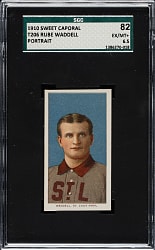 1909-1911 T206 White Border Rube Waddell Portrait SGC EX/NM+ 82