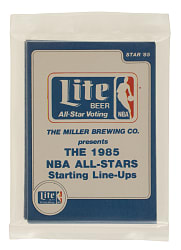 1985-1986 Star Company Basketball "Lite All-Stars" Factory-Sealed Bag with Michael Jordan