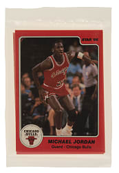 1985-1986 Star Company Basketball Chicago Bulls Team Factory-Sealed Unopened Bag with Michael Jordan and George Gervin