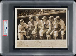 1940 Brooklyn Dodgers Team with Pee Wee Reese Rookie Original Associated Press Photograph PSA/DNA Type I
