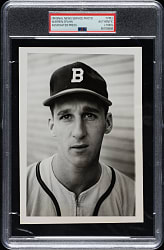 Circa 1940s Warren Spahn Original Associated Press Photograph PSA/DNA Type I