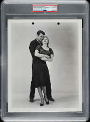 Circa 1956 Marilyn Monroe and Don Murray on Set of Bus Stop Original 20th Century Fox Photograph PSA/DNA Type I