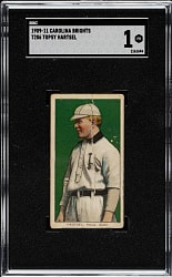 1909-1911 T206 White Border Topsy Hartsel SGC POOR 1 - Carolina Brights Back