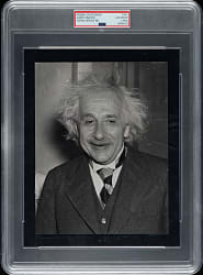 Circa 1950s Albert Einstein Original Science Service Photograph PSA/DNA Type I