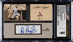 2004 Fleer Showcase Sweet Sigs #SSA-AP Albert Pujols #186/199 CGC/JSA MINT 9