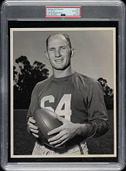 Circa 1950s Y.A. Tittle San Francisco 49ers Original Cal-Pictures Photograph PSA/DNA Type I
