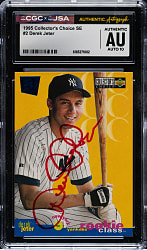 Signed 1995 Collector's Choice Special Edition #2 Derek Jeter CGC/JSA GEM MINT 10 Signature