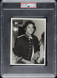 Circa 1983 Michael Jackson Original London Features International Photograph PSA/DNA Type I