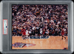 Circa 1998 Michael Jordan "The Last Shot" Original Mike Proebsting Photograph PSA/DNA Type I