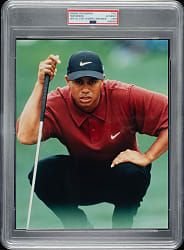 Circa 2000 Tiger Woods Original Photograph PSA/DNA Type I - Image Used for 2001 Upper Deck Stat Leaders Card
