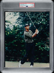 Circa 1996 Tiger Woods Rookie at Bell Canadian Open Original Photograph PSA/DNA Type I