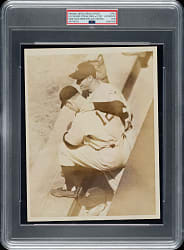 1939 Lou Gehrig Streak Ends at 2130 Original Associated Press Photograph PSA/DNA Type I