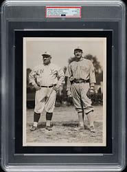 Circa 1918 Christy Mathewson and John McGraw Original International Film Service Photograph PSA/DNA Type I