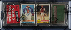 1976 Topps Unopened Rack Pack - Johnny Bench on Top - BBCE